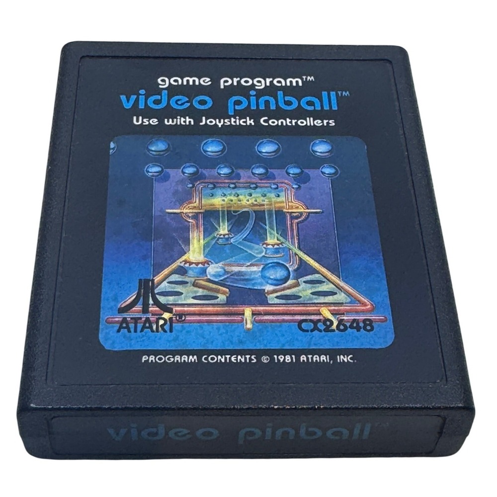 Atari 2600 Video Pinball‎ CX2648 Game Cartridge & Manual 1981 Tested Vintage